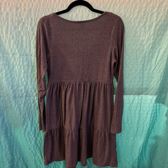 Wild Fable - long sleeve dress - grey - soft - comfortable - size Large - Picture 3 of 3